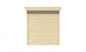 Preview: Ansicht Linke Seite Gartenhaus Middelmodern 28mm 500x200cm