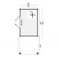 Preview: Grundriss  Gartenhaus Middelmodern 28mm 500x200cm