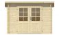 Preview: Ansicht Frontseite Gartenhaus Mila 28mm 290x260cm