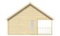 Preview: Ansicht Linke Seite Gartenhaus Olaug 44mm 550x598cm
