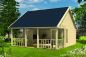 Preview: Gartenhaus Olaug 44mm 550x598cm