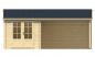 Preview: Ansicht Frontseite Gartenhaus Ove 28mm 590x300cm