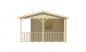 Preview: Ansicht Rechte Seite Gartenhaus Ragna 40mm 720x420cm