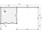 Preview: Grundriss Gartenhaus Ragna 40mm 720x420cm