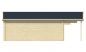 Preview: Ansicht Linke Seite Gartenhaus Rune 70mm 595x595+200cm