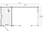 Preview: Grundriss Gartenhaus Selma 40mm 578x350cm