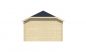 Preview: Ansicht Rechte Seite Gartenhaus Sibella 44mm 850x420cm