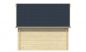 Preview: Ansicht Linke Seite Gartenhaus Skov 28mm 350x300cm
