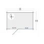 Preview: Grundriss Gartenhaus Sten 28mm 295x200cm
