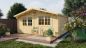 Preview: Gartenhaus Toledo 34mm 500x400 + 40cm Vordach