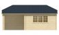 Preview: Ansicht Frontseite Gartenhaus Torkel 44mm 700x420cm