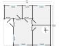 Preview: Grundriss Gartenhaus Wochenendhaus Ardee 70mm 817x700cm