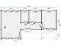 Preview: Grundriss Gartenhaus Wochenendhaus Letterkenny 70mm