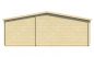 Preview: Ansicht Rückseite Gartenhaus Wochenendhaus Ollie 70mm 498x731cm