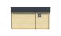Preview: Ansicht Rechte Seite Gartenhaus Wochenendhaus Ollie 70mm 498x731cm