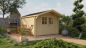 Preview: Gartenhaus Pamplona 34mm 300x400 + 70cm Vordach