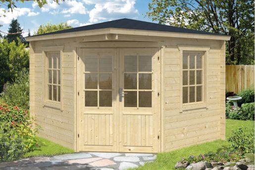 5 Eck Gartenhaus Emma 40mm 302x302cm