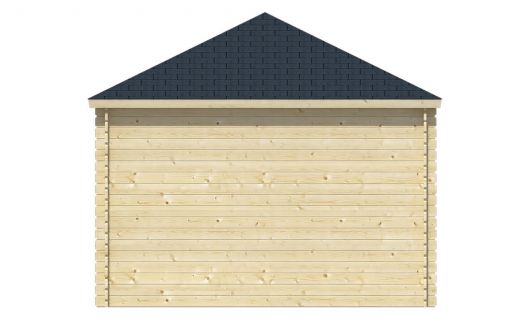 Ansicht Rechte Seite 5 Eck Gartenhaus Dagmar 350x350cm