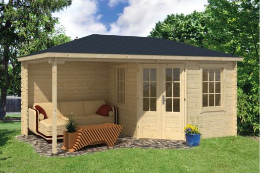 5 Eck Gartenhaus Kennet 28mm 500x300cm