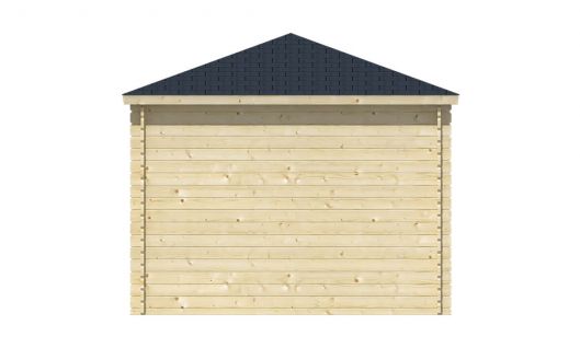 Ansicht Rechte Seite 5 Eck Gartenhaus Kennet 28mm 500x300cm
