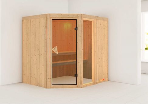 Karibu Systemsauna Fiona 2| 196x170 cm | Wandstärke 68mm