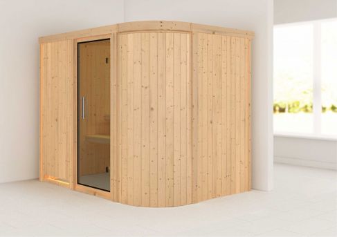 Karibu Systemsauna Titania 4 |  231x170 cm | Wandstärke 68mm