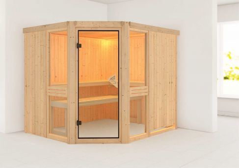 Karibu Systemsauna Amelia 3 | 231x196 cm | Wandstärke 68mm