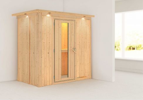 Karibu Systemsauna Variado 196x118 cm | Wandstärke 68mm