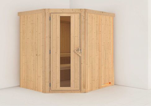 Karibu Systemsauna Lilja | 196 x170 cm | Wandstärke 68mm