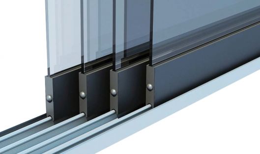 Glasschiebewand bodenschiene