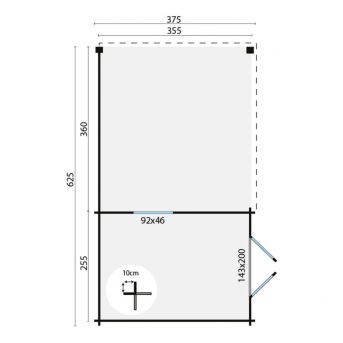 Grundriss Gartenhaus Diederick 625x375