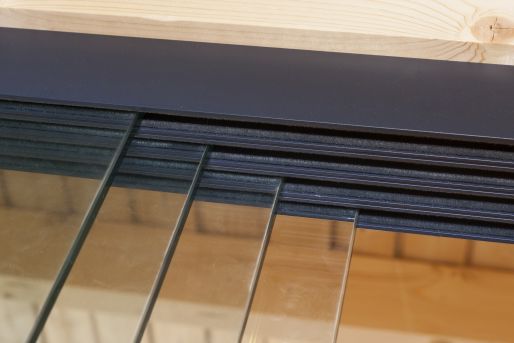 Glasschiebewand Führung