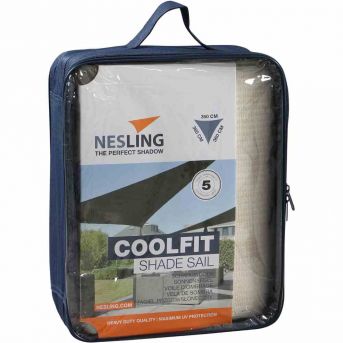 Nesling Coolfit Sonnensegel 3-Eck 360x360x360 cm Altweiss