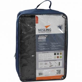 Nesling 90° Coolfit Sonnensegel 3-Eck 500x500x570 cm Grau
