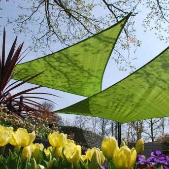 Nesling Coolfit Sonnensegel 3-Eck 500x500x500 cm Limette