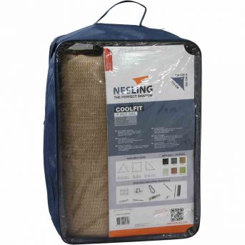 Nesling 90° Coolfit Sonnensegel 3-Eck 500x500x570 cm Sand