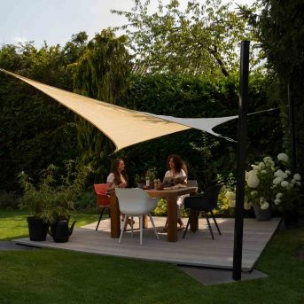 Nesling Coolfit Sonnensegel Rechteck 300x500 cm Altweiss