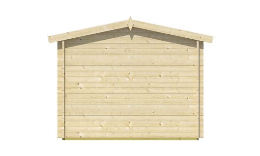 Ansicht Linke Seite Gartenhaus Aiste 40mm 500x300cm