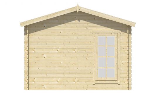 Ansicht Linke Seite Gartenhaus Arne 28mm 450x350cm
