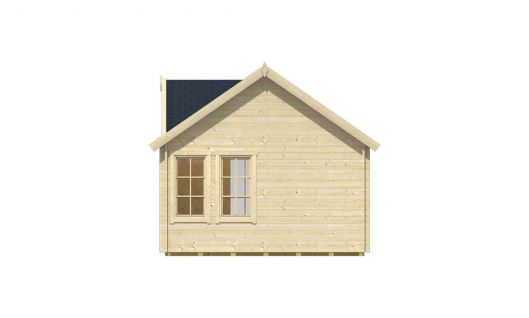 Ansicht Rechte Seite Gartenhaus Big Ben 70mm 930x400cm