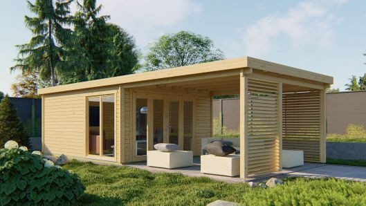 Gartenhaus Casper 58mm 400x900cm