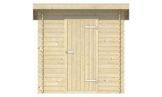 Ansicht Frontseite Gartenhaus Gerätehaus  Eigo 19mm 220x220cm
