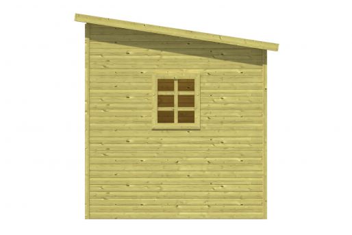 Ansicht Rechte Seite Gartenhaus Gerätehaus Olaf 16mm 204x197cm