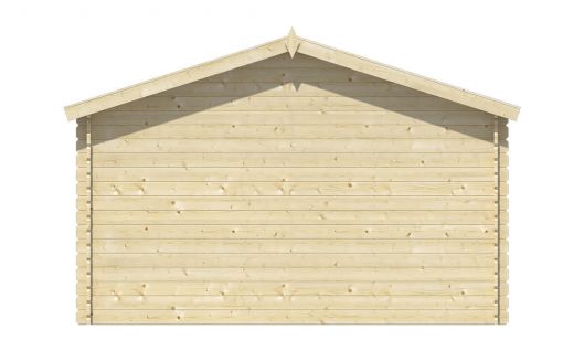 Ansicht Rechte Seite Gartenhaus Johan 34mm 500x410cm