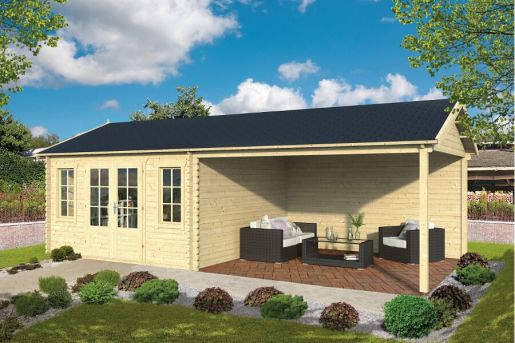 Gartenhaus Kwaspa 44mm 800x400cm