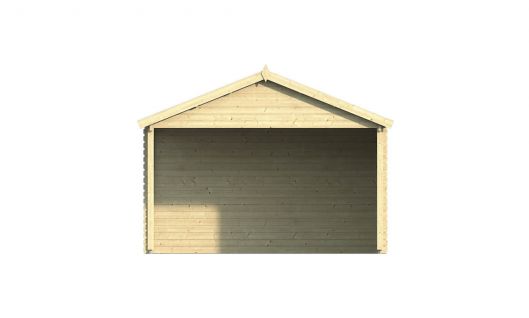 Ansicht Rechte Seite Gartenhaus Kwaspa 44mm 800x400cm