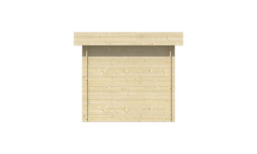Ansicht Rechte Seite Gartenhaus Maja 28mm 640x240cm