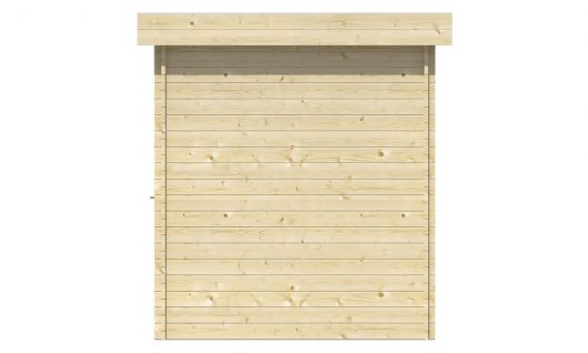 Ansicht Rechte Seite Gartenhaus Minimodern 28mm 300x200cm