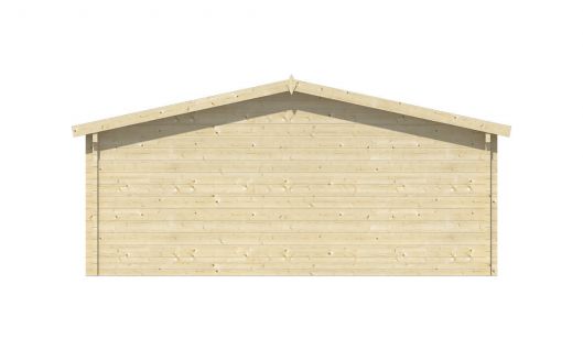 Ansicht Rückseite Gartenhaus Rune 70mm 595x595+200cm