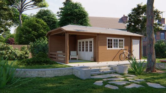 Inspiration Gartenhaus Sibella 44mm 850x420cm